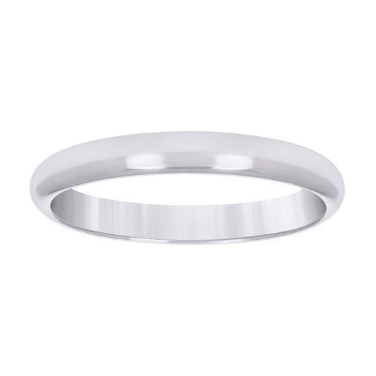 10KT WHITE GOLD REGFIT WEDDING BAND 3MM