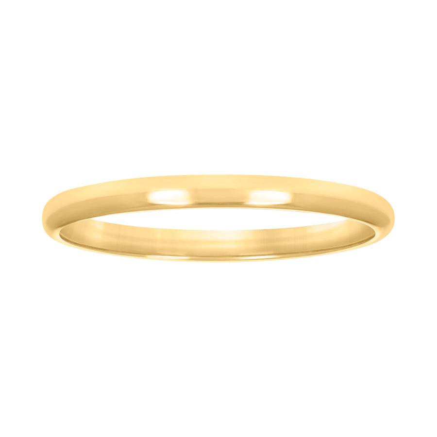 10KT GOLD COMFIT WEDDING BAND 2MM