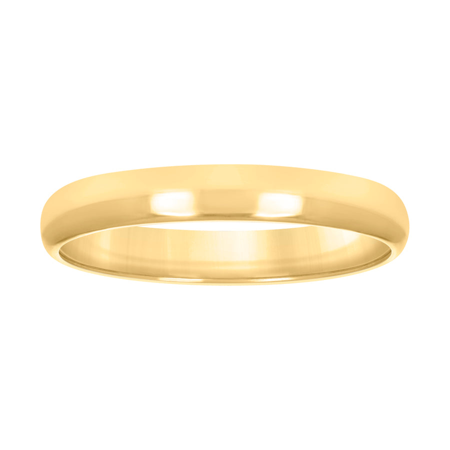 10KT GOLD COMFIT WEDDING BAND 3MM