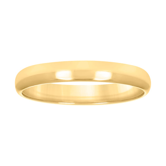 10KT GOLD COMFIT WEDDING BAND 3MM
