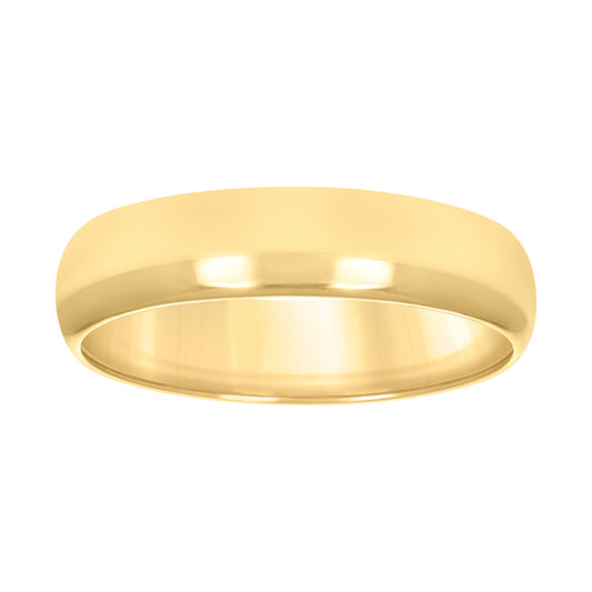 10KT GOLD COMFIT WEDDING BAND 5MM