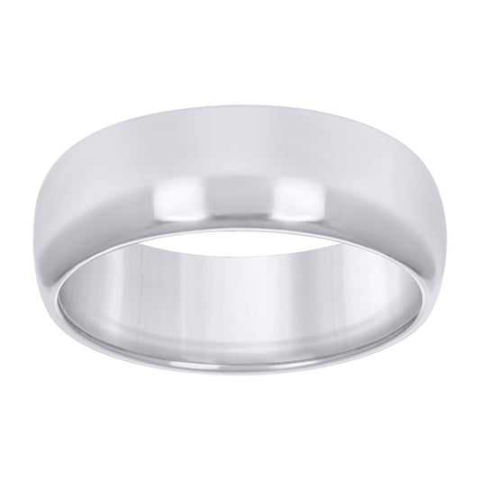 10KT WHITE GOLD COMFIT WEDDING BAND 6MM