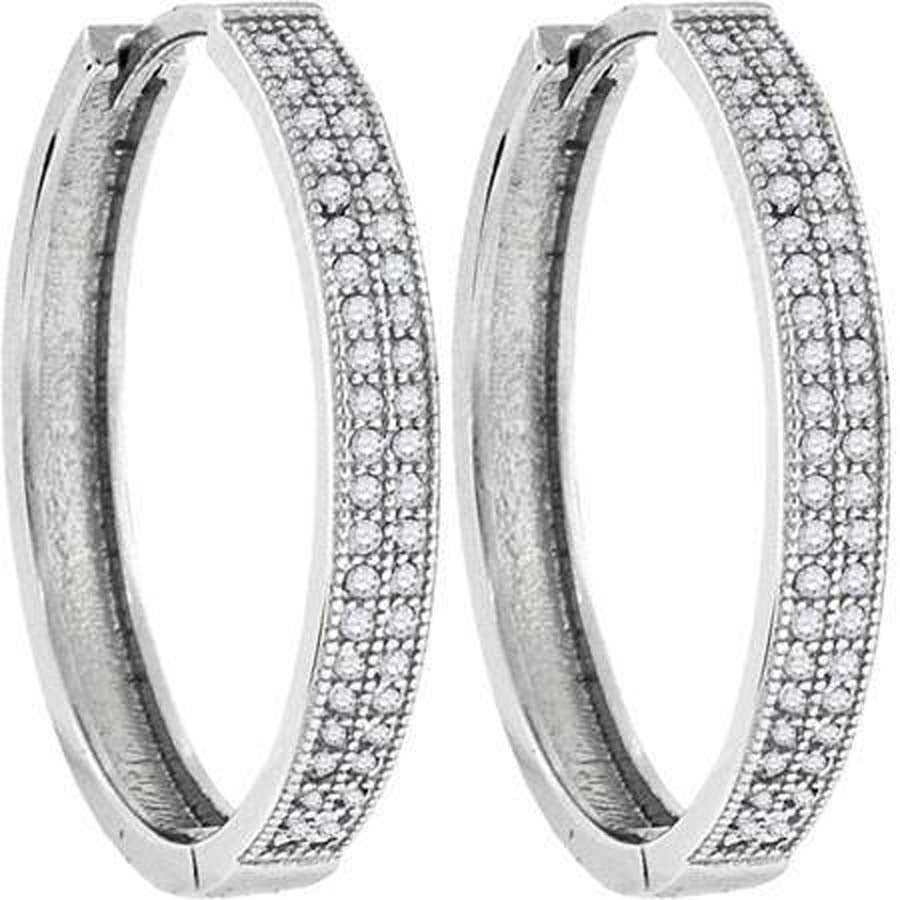 925-27mm Cz-Fashion Hoops
