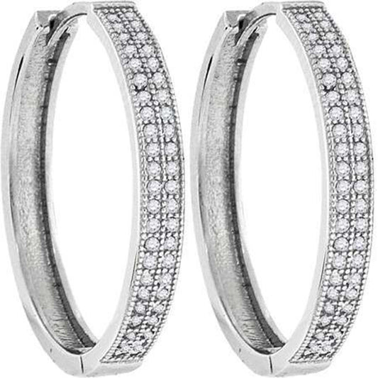 925-27mm Cz-Fashion Hoops