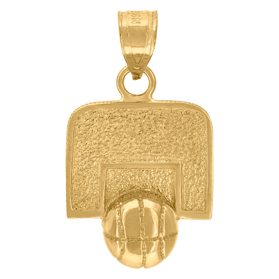 10Kt-Basket Ball Pendant