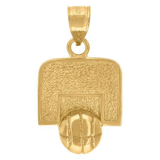 10Kt-Basket Ball Pendant
