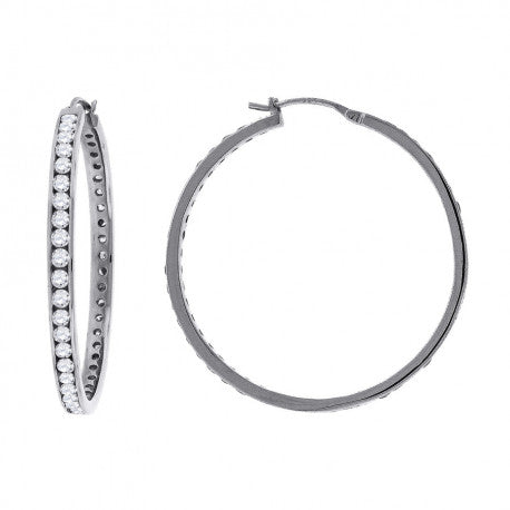 45mm-925 Cz-Stud Earring