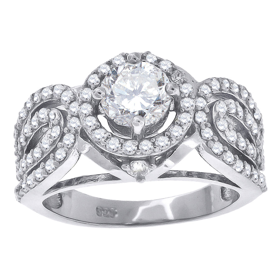 925 White-Cz Ring