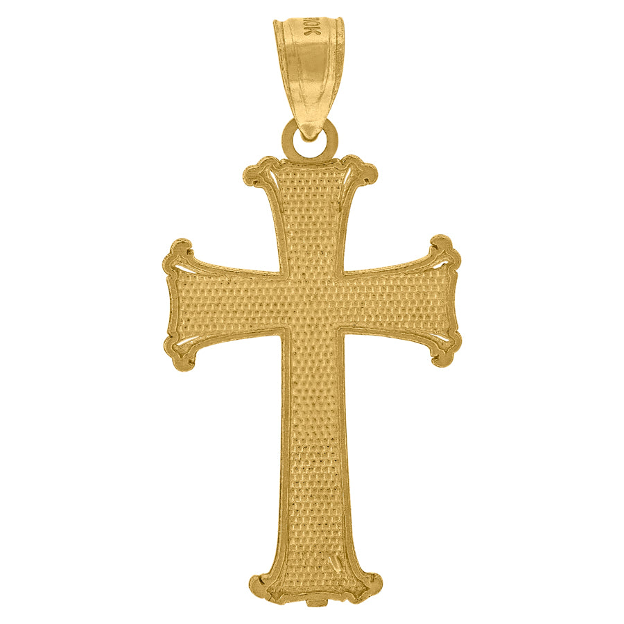 10Kt-Gold Cross Pendant