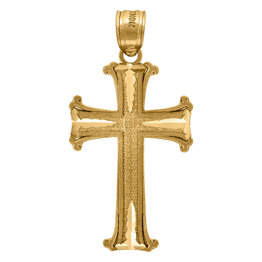 10Kt-Gold Cross Pendant