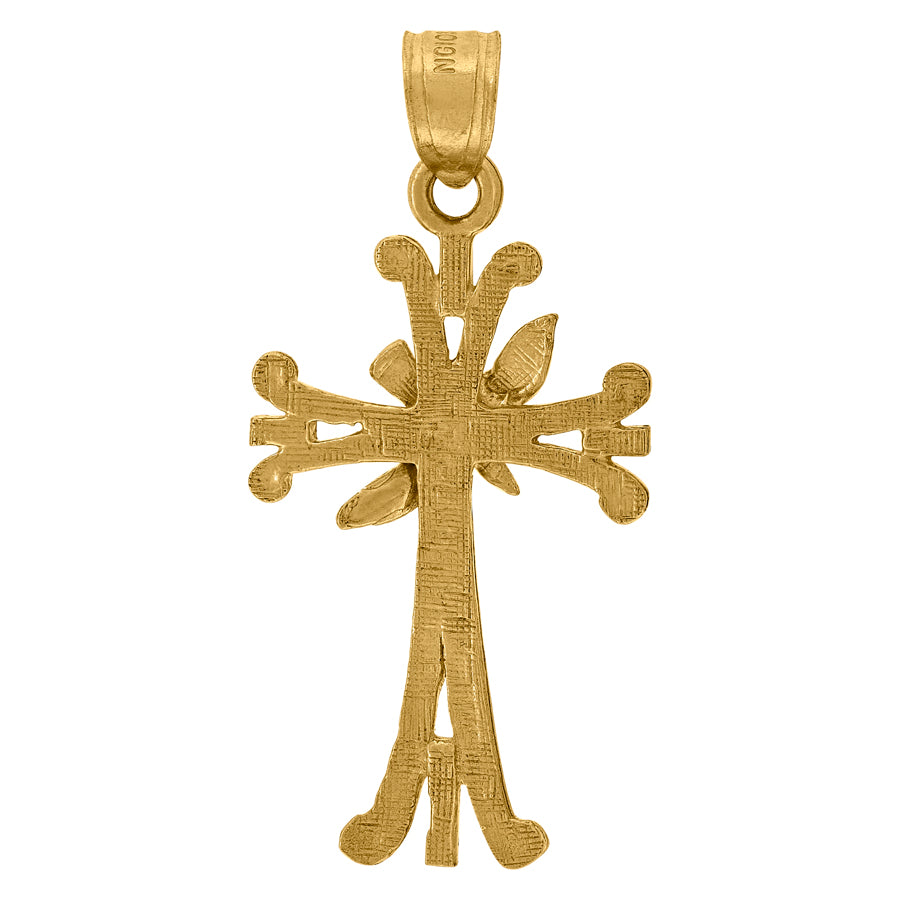 10Kt-Gold Cross Pendant