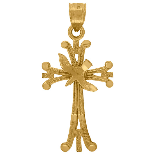 10Kt-Gold Cross Pendant