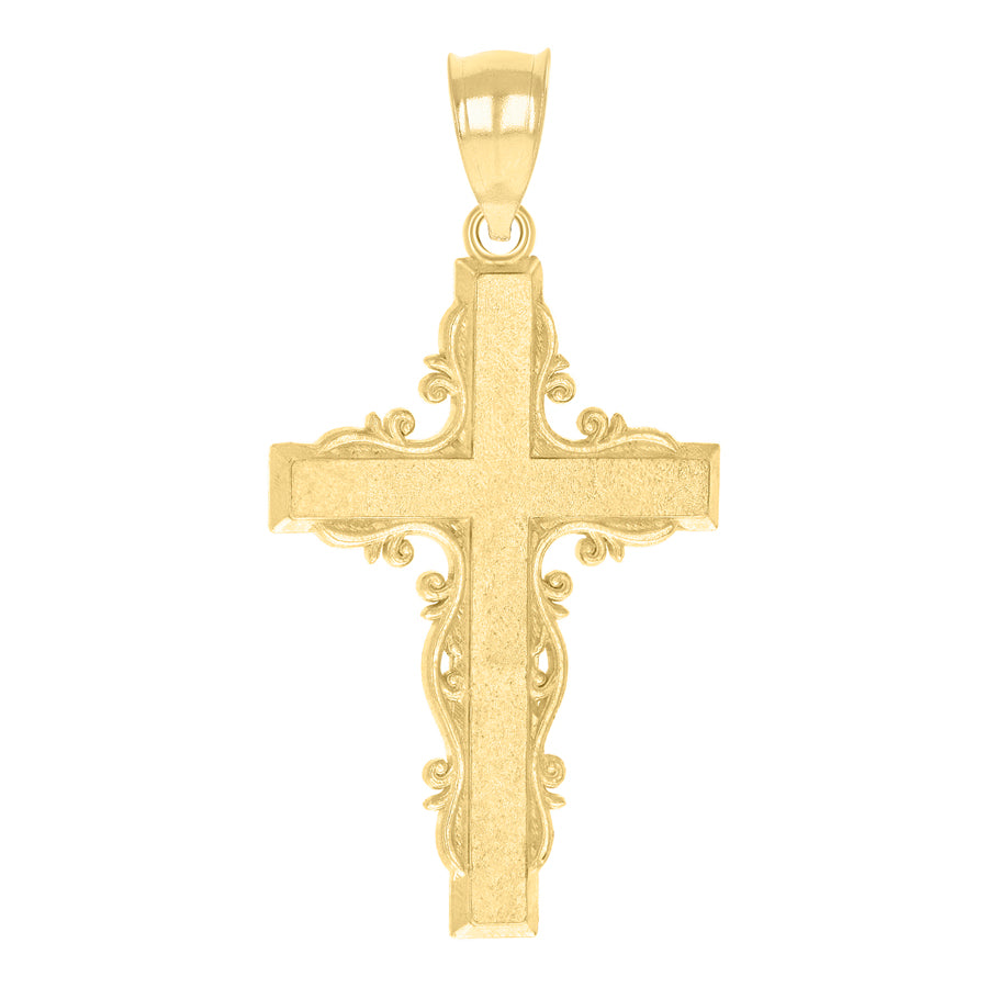 10Kt-Gold Cross Pendant