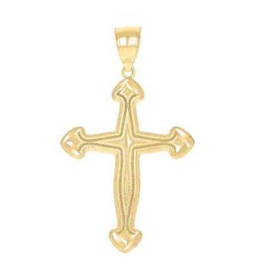 10Kt-Gold Cross Pendant