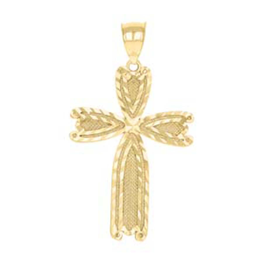 10Kt-Gold Cross Pendant