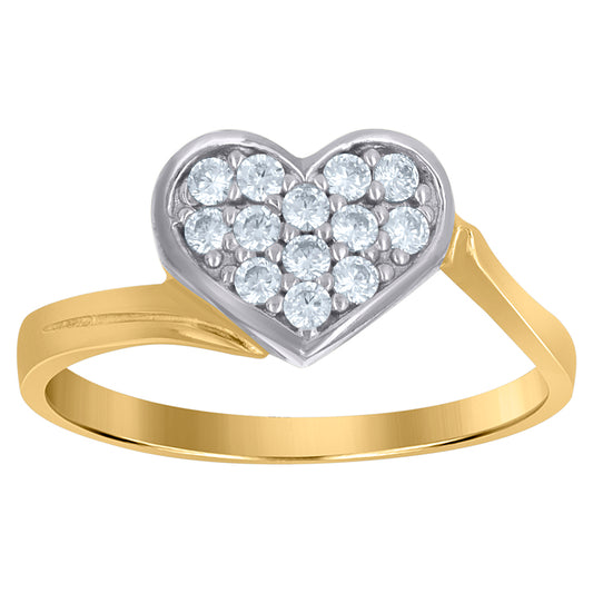 10Kt Gold Cz Ring