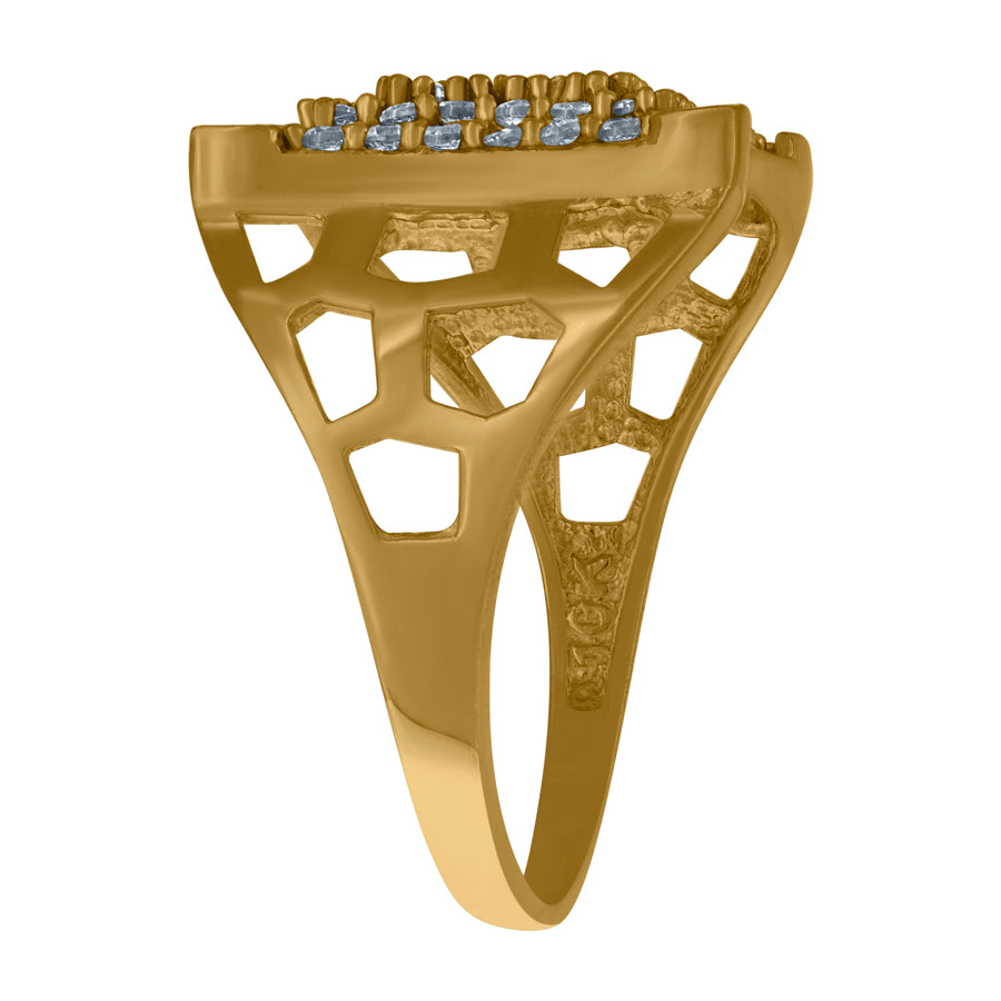 10Kt Gold Cz Ring