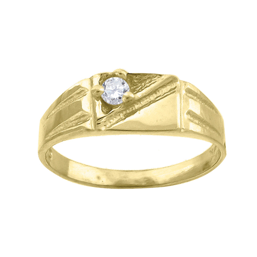 10Kt Gold Cz Baby Ring
