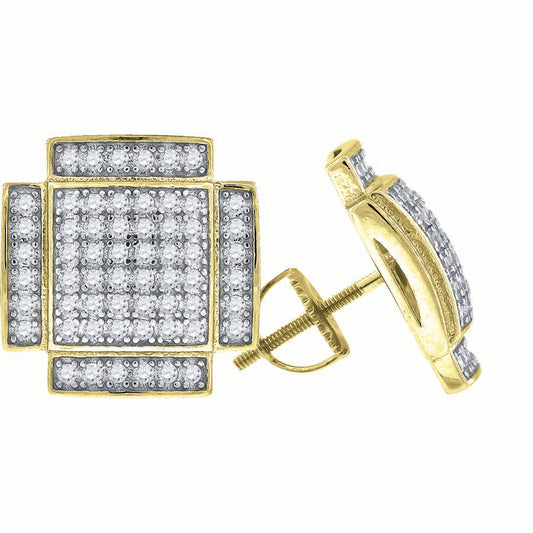 925-Earring Yellow Plating