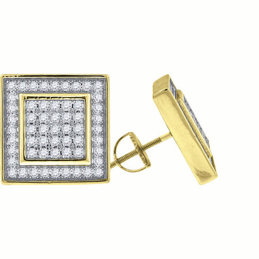 925-Earring Yellow Plating