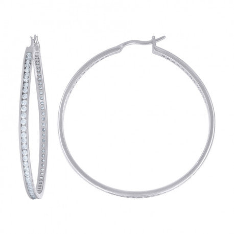 55mm-925 Cz-Stud Earring