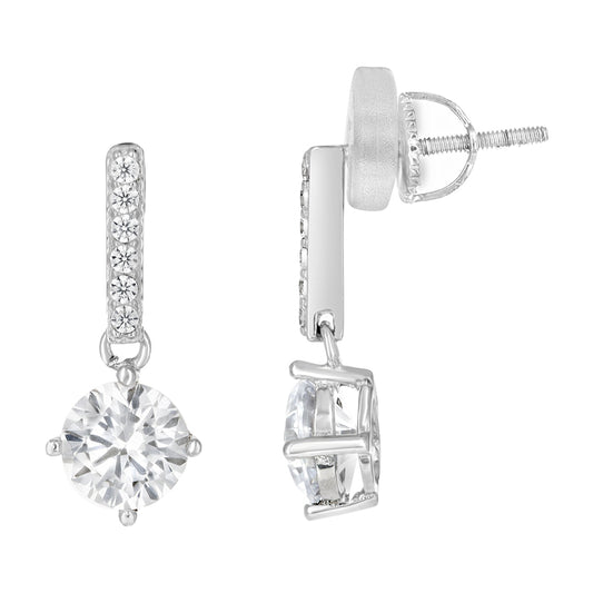 925 Sterling Silver Cz Earrings