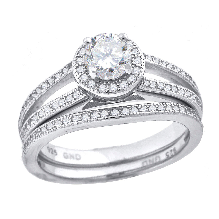 925 Sterling Silver CZ Rings S6-S9