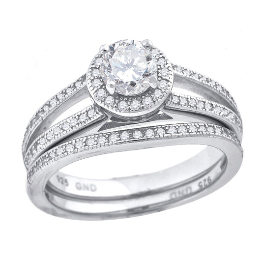 925 Sterling Silver CZ Rings S6-S9