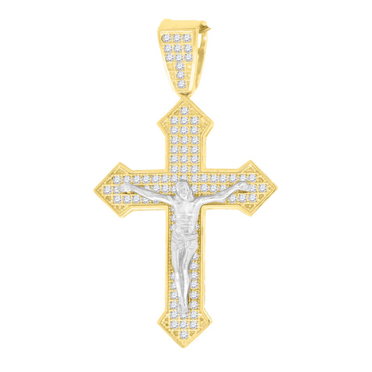 10K Gold Cz Charm