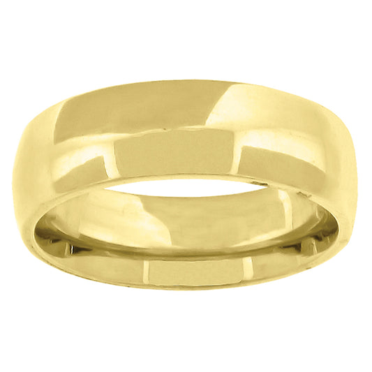 14Kt-Gold 6mm Com.Fit Wedding Band