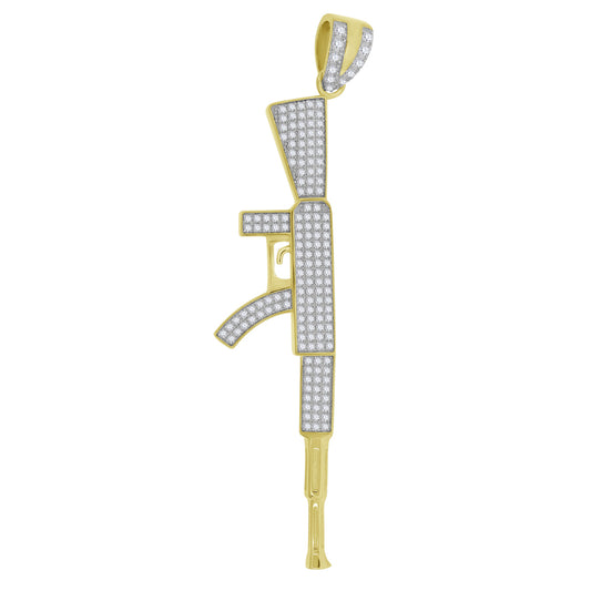 925-CZ Gun Pendant