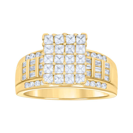 925 Sterling Silver Cinderella Cz Ring S6-S11