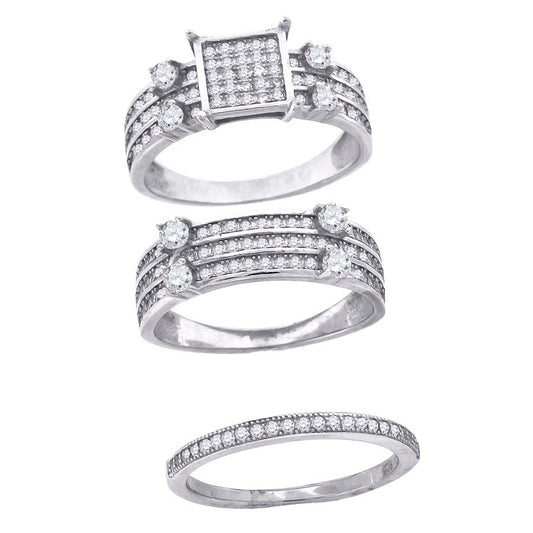 925-Cz Trio Ring