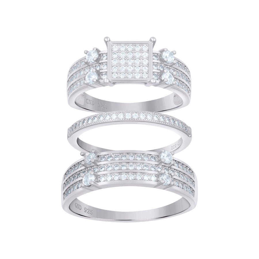 925-Cz Trio Ring
