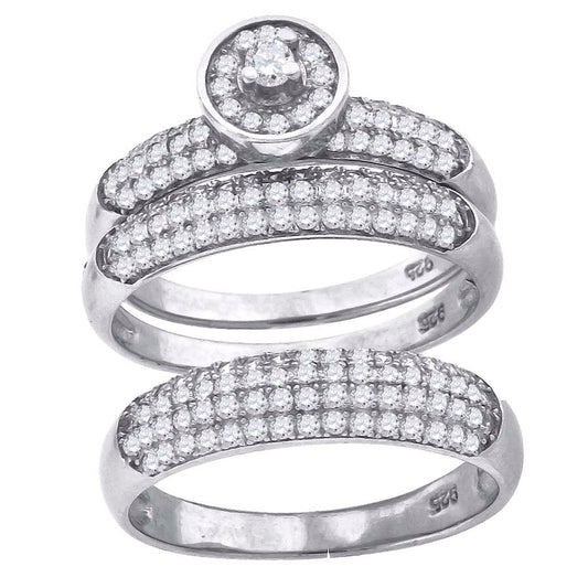 925-Cz Trio Ring