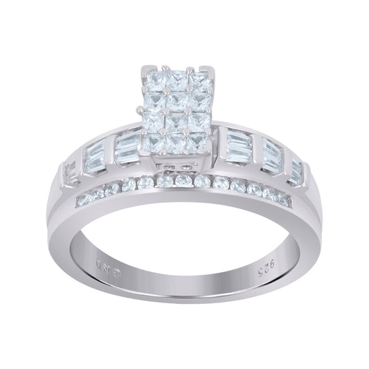 925 Sterling Silver Cinderella Ring S6-S10