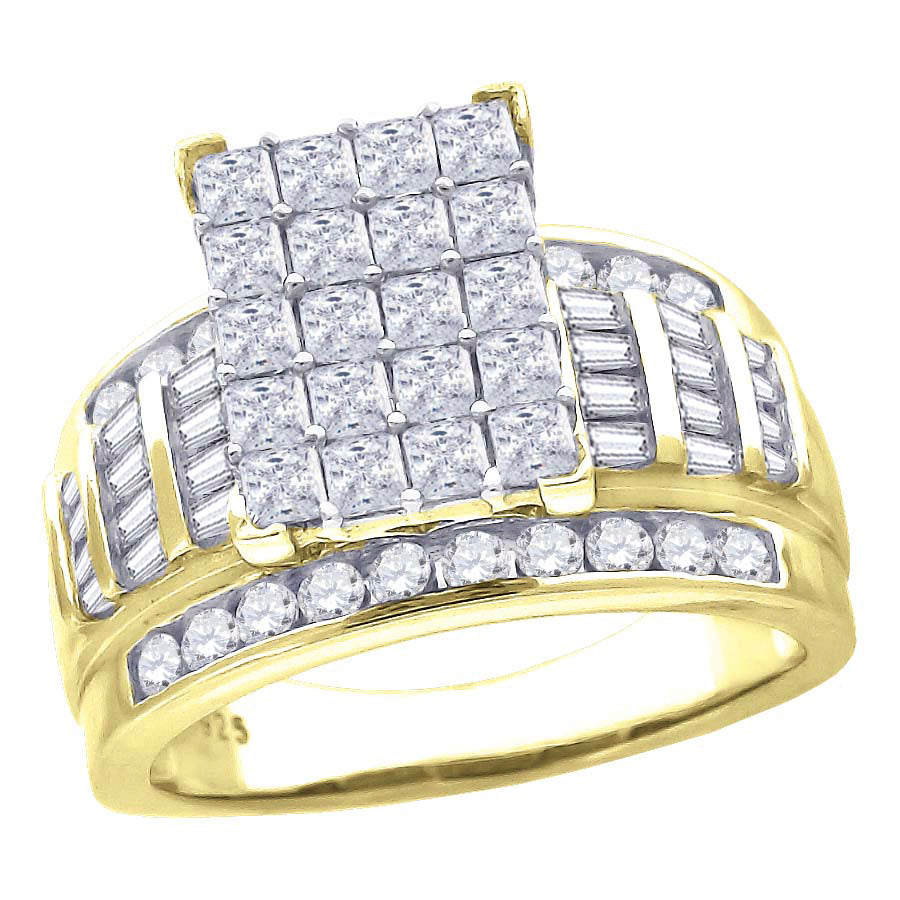 925-Cz Cinderella Ring