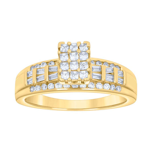 925-Cz Cinderella Ring