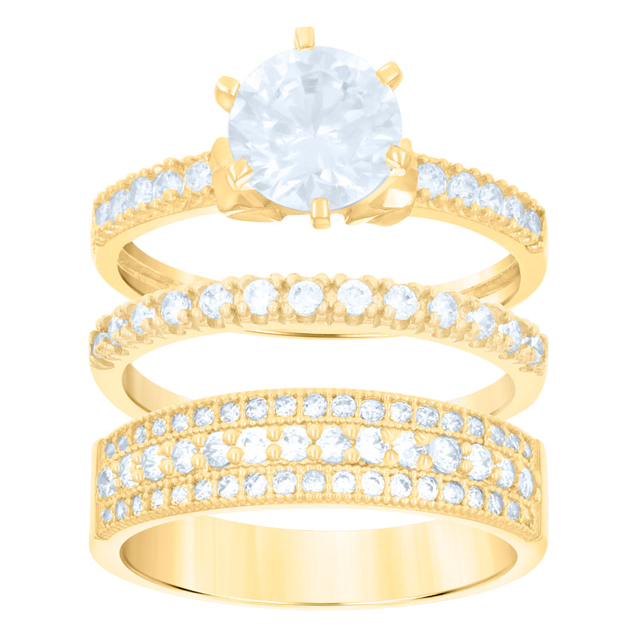 10K-Gold Trio Ring