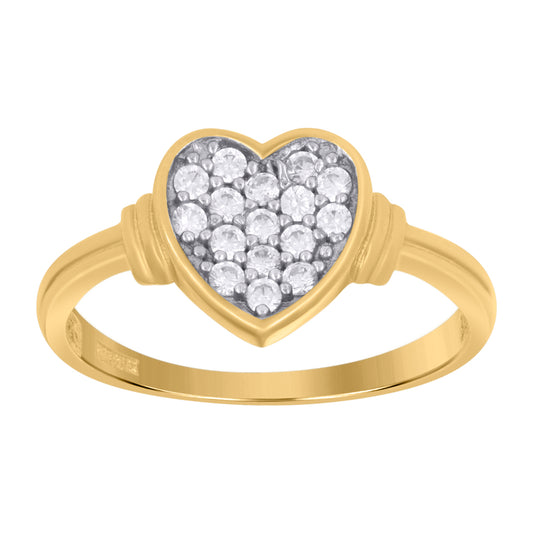 10Kt Gold Cz Ring