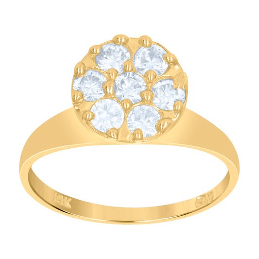 10Kt Gold Cz Ring