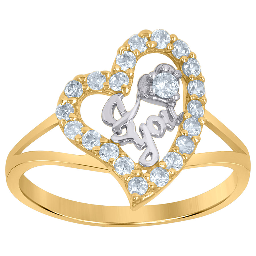 10Kt Gold Cz Ring