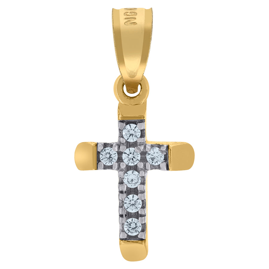10Kt Gold Cz Pendant