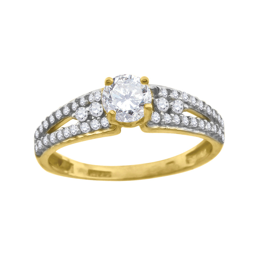 10Kt Gold Cz Ring