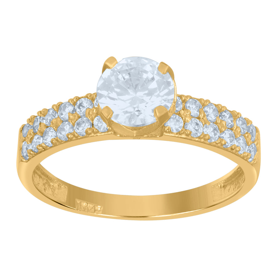 10K Gold Cz Ring