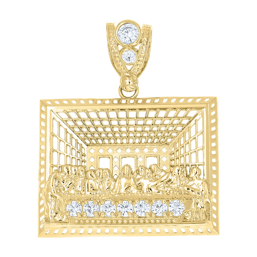 10Kt Gold Cz Pendant