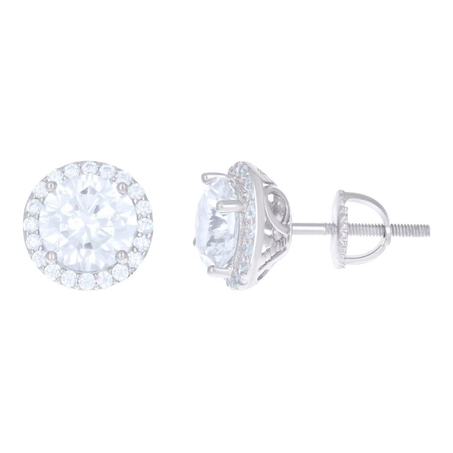 925 Sterling Silver Cz Earring