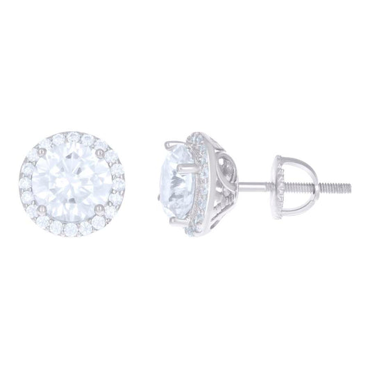 925 Sterling Silver Cz Earring