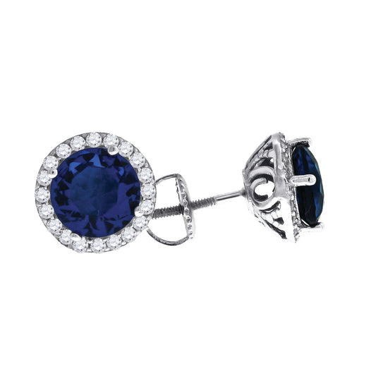 925 Sterling Silver Cz Earring