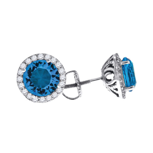 925 Sterling Silver Cz Earring